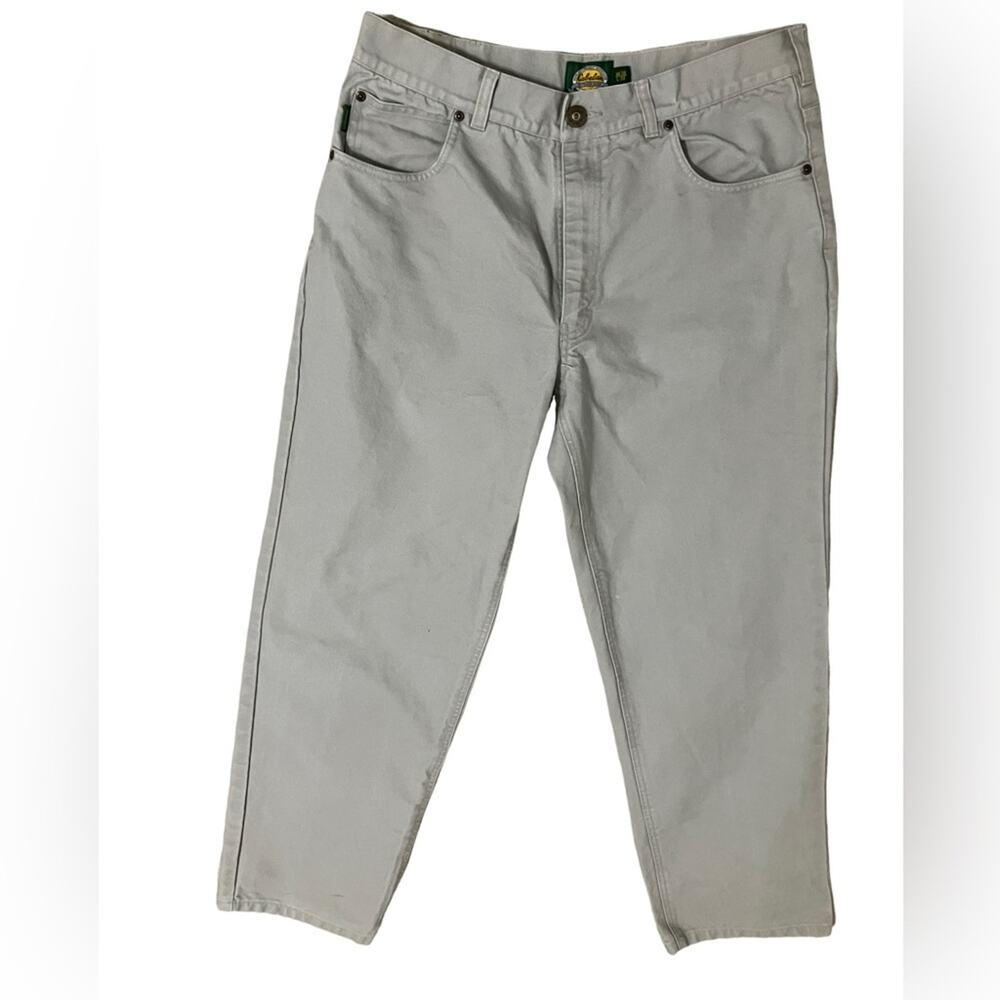 Cabela's Men's Straight Jeans in Light Gray heavy duty jeans - Picture 2 of 7